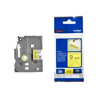 Abbildung von Brother TZe S621 (9 mm) Schwarz bis gelb Tape