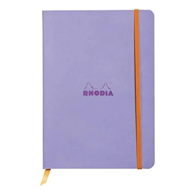 Abbildung von Rhodia 117409C Notizheft (mit weichem Umschlag, liniert, 80 Blatt, DIN A5, 14,8 x 21 cm) 1 Stück iris
