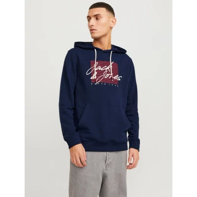 Abbildung von Jack &amp; Jones Jjzuri Kapuzenpullover, Herren, Größe: Large, Navy blazer