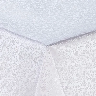 Abbildung von Wachstuch Tischdecke, abwischbar, PVC, rechteckig, 140 x 180 cm, Weiß