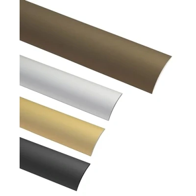 Abbildung von Gedotec Übergangsprofil Laminat Vinyl Übergangs Schiene selbstklebend Bodenprofil gewölbt MADE IN GERMANY Alu Bronze eloxiert Profil 30 x 2000 mm 1 Stück Ausgleichsprofil Aluminium