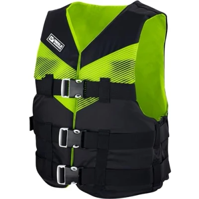 Abbildung von Mesle Schwimmweste Erwachsene V210, Leichte Schwimmhilfe für Herren &amp; Damen, 50N Auftriebsweste Sup, Schwimmen, Kajak, Prallschutzweste Wakeboard, Wasserski, Jetski