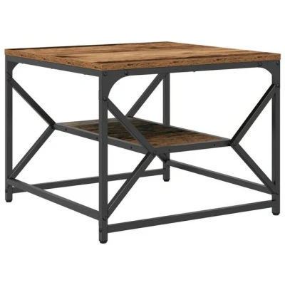 Abbildung von vidaXL Couchtisch mit Regal aus altem Holz 51x50x40 cm (1 St)