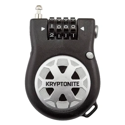 Abbildung von Kryptonite R2 Retractable Cable Lock Black Motorrad schlösser