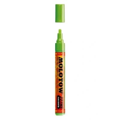 Abbildung von Molotow Permanentmarker One4All 227 HS nachfüllbar 4mm neongrün fluore