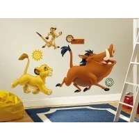 Abbildung von RoomMates Wandsticker DISNEY König der Löwen Simba, Pumbaa, Timon