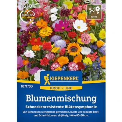 Abbildung von Kiepenkerl Profi Line Blumenmischung Schneckenresistente Blütensymphonie 1071700 Mischung für Schnittblumen Wildblumensamen, Blumenwiese