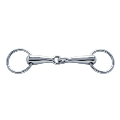 Abbildung von PFIFF 006270 Wassertrense, Einfach gebrochen, Verchromt, Pferdegebiss, Gebiss, Trense, 95cm 135cm