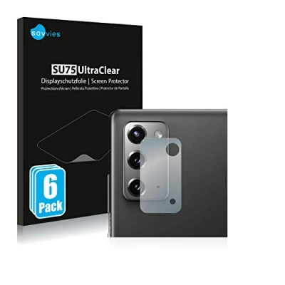Abbildung von Savvies 6 Stück Schutzfolie für Samsung Galaxy Note 20 5G (NUR Kameraschutz) Displayschutz Folie Ultra Transparent