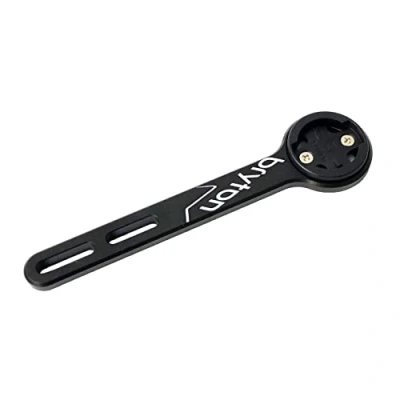 Abbildung von Bryton Staffa Frontale Race Mount in Alluminio, è progettato per manubri integrati, compatibile Con i modelli Rider, Nero