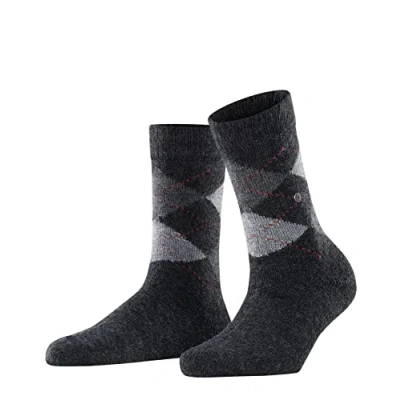 Abbildung von Burlington Damen Socken Whitby W SO weich und warm gemustert 1 Paar, Grau (Anthracite Mouline 3087), 36 41
