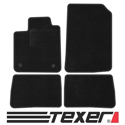 Abbildung von TEXER Textil Fußmatten Passend für Renault Twingo II Bj. 2007 2014 ANTHRAZIT