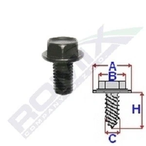 Abbildung von ROMIX C60618 Schraube PEUGEOT: 206 Schrägheck, 207 307 SW