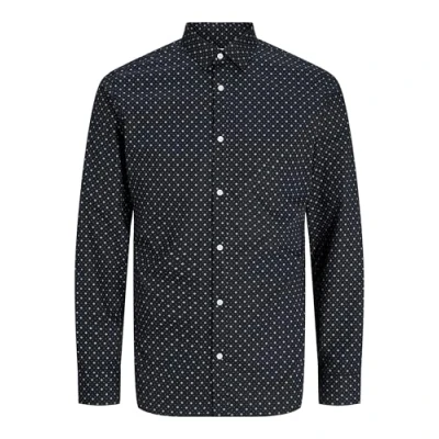 Abbildung von Jack &amp; Jones Jjjoe Print Shirt Businesshemd, Herren, Größe: Medium, Black/ditsy