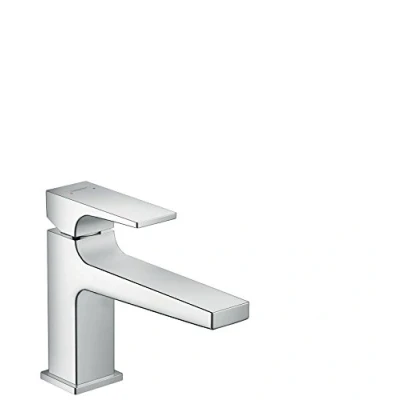 Abbildung von hansgrohe Waschtischarmatur &quot;Metropol&quot;, 10cm, mit Hebelgriff und Push Open Ablaufgarnitur, chrom
