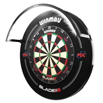 Abbildung von Winmau Dart Wandschutz Wispa Beleuchtung 4101, Dartscheibe Scheibe Darts