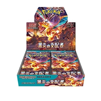 Abbildung von POKÉMON Sammelkarte Pokémon Ruler of The Black Flame 30er Display Japanisch