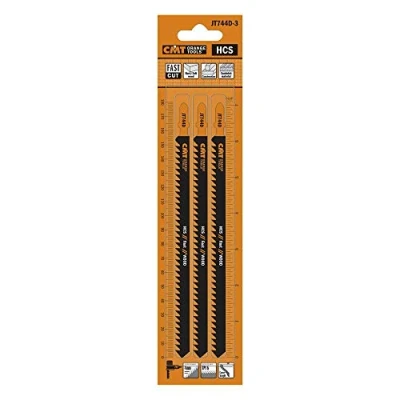Abbildung von CMT ORANGE TOOLS JT744D 3 HCS STICHSÄGEBLÄTTER FÜR WEICHHOLZ, KONSTRUKTIONSHOLZ UND SANDWICHPANEELE 180X4