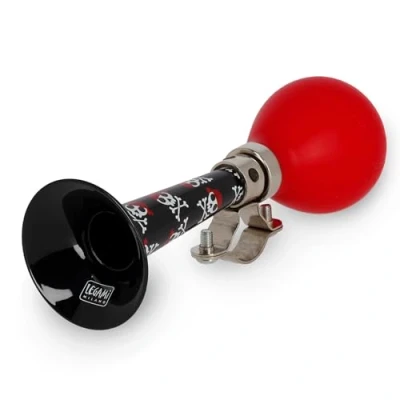 Abbildung von Legami Fahrradklingel Bike Horn, Fahrradhupe für Kinder, robust, Motiv Totenkopf