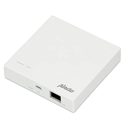Abbildung von Alecto Smart BRDIGE10 Zigbee Bridge Gateway bis zu 30 Sensoren/Geräte können verbunden werden Tuya Life App weiß
