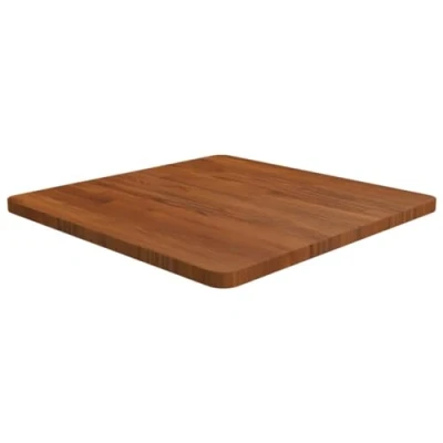 Abbildung von vidaXL Tischplatte Quadratisch Massivholzplatte Eichenplatte Holzplatte Platte Ersatztischplatte Dunkelbraun 60x60x2,5cm Eiche Behandelt