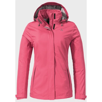 Abbildung von Schöffel Gmund Regenjacke / wasserabweisende Jacke, Damen, Größe: 34, pink