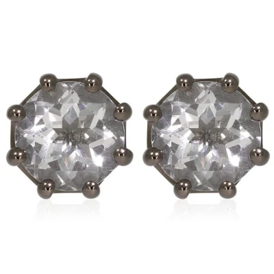 Abbildung von XEN Ohrstecker mit Bergkristall ca. 3,78 ct. Black Rhodium