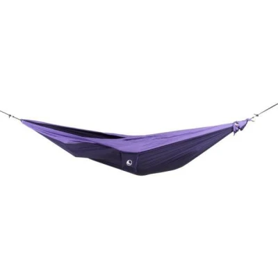 Abbildung von Fallschirmhängematte Original Das seit 1996 DUNKELGRÜN/ARMEEGRÜN Multitalent und Leichtgewicht 320 x 200 cm, nur 600 g Schneller Aufbau &lt; 1min Camping, Hängematte