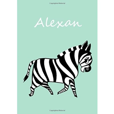 Abbildung von A5 Malbuch / Notizbuch Tagebuch Alexan: Zebra blanko