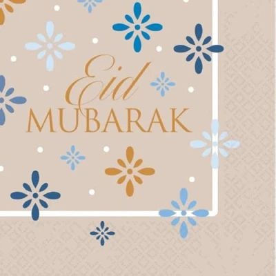 Abbildung von Eid Mubarak Servietten 33x33cm 16 Stk.