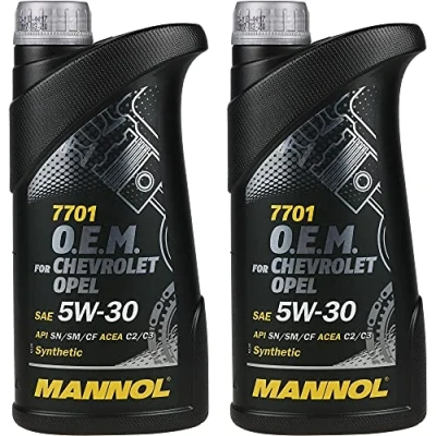 Abbildung von QR Parts Set 85459343 MN7701 1 2x1 Liter Orignal MANNOL Motoröl 7701 O.E.M. 5W 30 API SN/SM/CF Engine Oil Öl