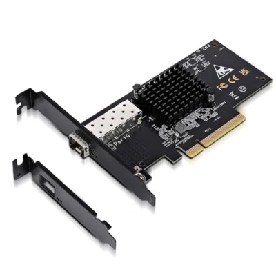 Abbildung von 10Gbe PCI E NIC mit 82599EN(X520 DA1) Controller, 10Gb Single Port SFP+ Netzwerkkarte, GiGaPlus 10Gbps Express Ethernet LAN Adapter, Unterstützt Windows/Windows Server/VMware