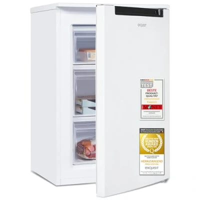 Abbildung von exquisit Gefrierschrank GS581 040C weiss, 85.5 cm hoch, 54.5 breit, Griffmulde