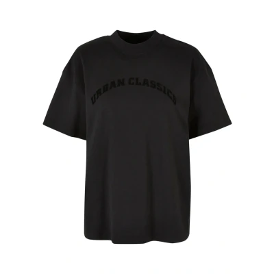 Abbildung von Urban Classics Flock Tshirt print, Damen, Größe: 3XL, Black