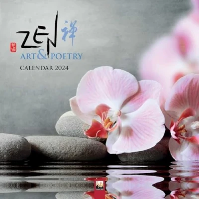 Abbildung von Zen Art &amp; Poetry Kunst und Poesie 2024: Original Flame Tree Publishing Kalender [Kalender] (Wall Kalender)