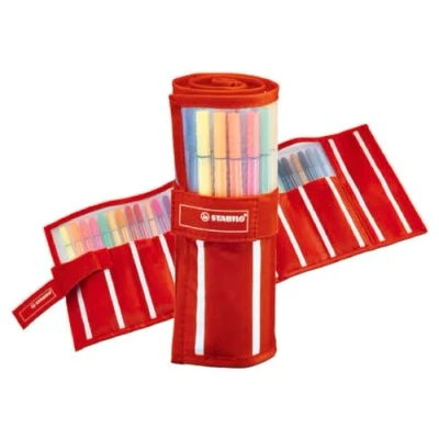 Abbildung von STABILO Filzstift Pen 68 Rollerset, (30 tlg), im ausrollbaren Etui perfekt für unterwegs