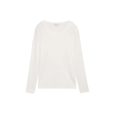 Abbildung von TOM Tailor Langarmshirt, Damen, Größe: XS, Whisper white