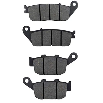 Abbildung von AHL 2 Paar Vorderer/Hinterer Bremsbeläge kit für NTV 650 1988 1997 / 600 J/K/M Revere 1992