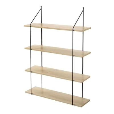 Abbildung von CALICOSY Étagère Murale 4 Niveaux Décor Bois L60 cm