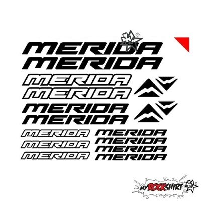 Abbildung von myrockshirt Merida Set 30 cm Tuning Aufkleber Sticker Decal `+ Bonus Testaufkleber Estrellina Glückstern®, gedruckte Montageanleitung