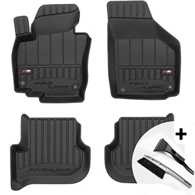 Abbildung von moto MOLTICO 3D Gummimatten Auto Fußmatten Gummi Automatten 4 teilig Set passend für Skoda Yeti 2009 2017