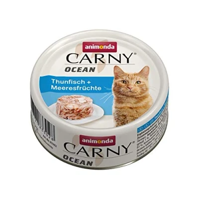Abbildung von animonda Carny Ocean Katzenfutter, Nassfutter für Katzen, Thunfisch + Meeresfrüchte, 12 x 80 g