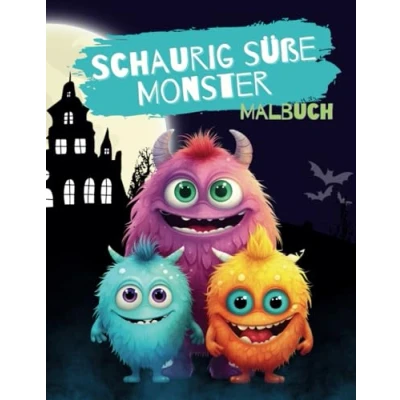 Abbildung von Schaurig Süße Monster Malbuch: 50 schrecklich niedliche Motive zum Ausmalen für Erwachsene und Jugendliche