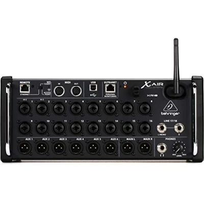 Abbildung von Behringer X AIR XR18 18 Kanal, 12 Bus Digitalmixer für iPad/Android Tablets mit 16 programmierbaren Midas Vorverstärkern, integriertem WLAN Modul und Mehrkanal USB Audio Interface