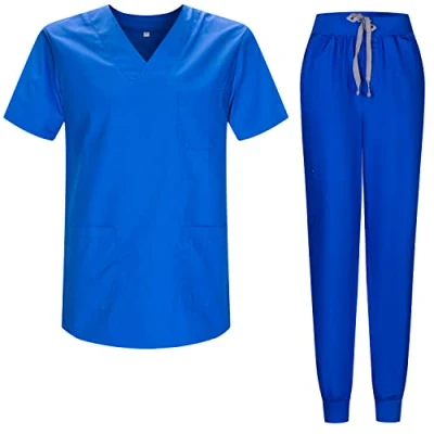 Abbildung von MISEMIYA Unisex Schrubb Set Medizinische Uniform mit Oberteil und Hose 817 8316 X Small, Blau Royal