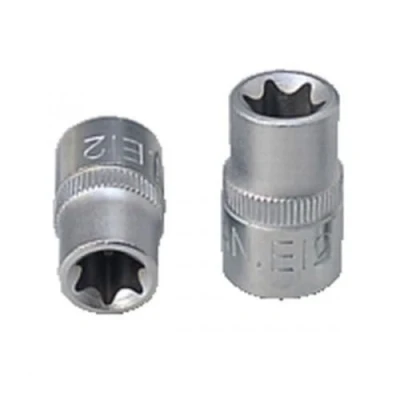 Abbildung von KS TOOLS 911.4344 Steckschlüsseleinsatz DIN3120, ISO1174 E18 Chrom Vanadium Stahl E Profil, Außen Torx gerändelt