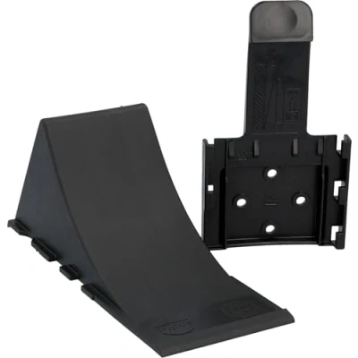 Abbildung von UNITEC Anhänger Stützrad Unterlegkeil Set inkl. Halter für Anhänger, Kunststoff schwar
