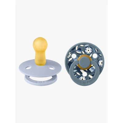 Abbildung von BIBS x Liberty Colour Bobo Schnuller 2er Pack Latex Größe 2, Dusty Blue Mix