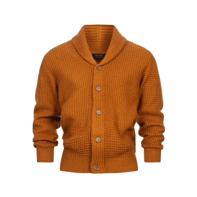 Abbildung von Indicode Jeans Inbrandox Strickjacke, Herren, Größe: Small, Caramel