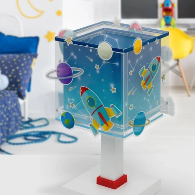 Abbildung von Dalber Kinder Tischlampe Nachttischlampe kinderzimmer Rocket Raum Rakete Sonnensystem, 63351, E14